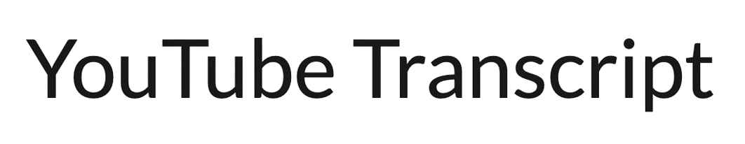 YouTube Transcript