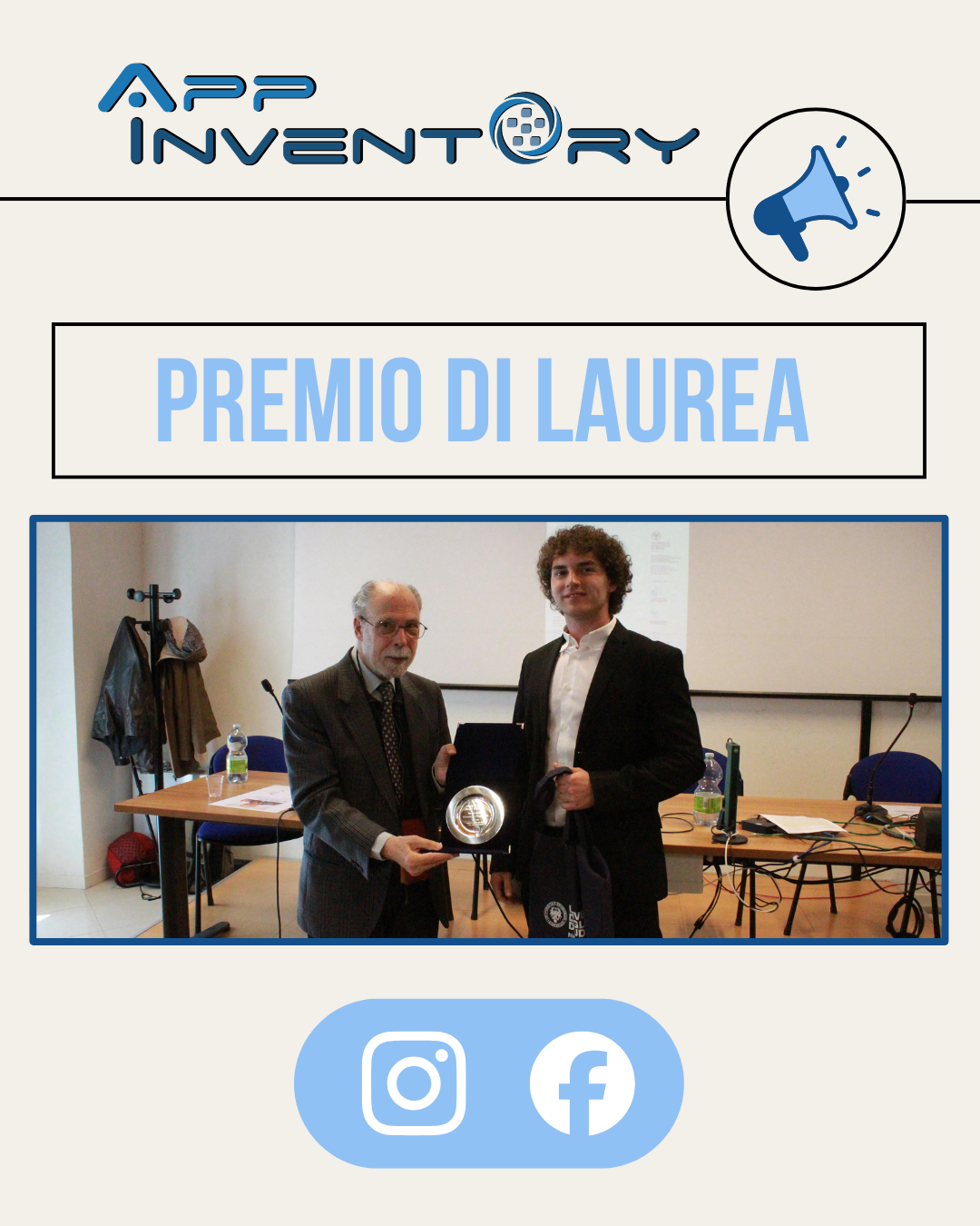 Premiazione tesi di laurea Gianmarco Provenzani